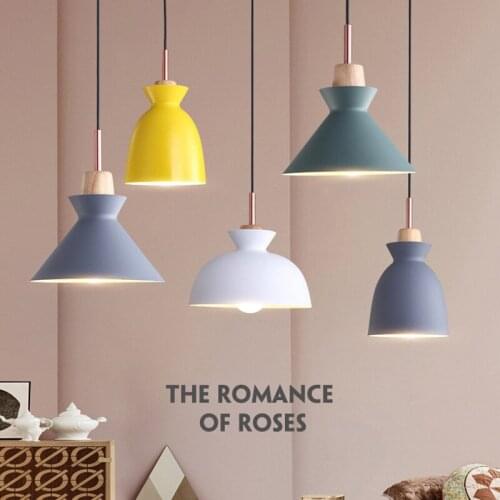 Modern Nordic E27 Pendant Lamps Living Room Bedroom Bedside Childrens Room Dining Table Nursery Home Decoration Indoor Lighting