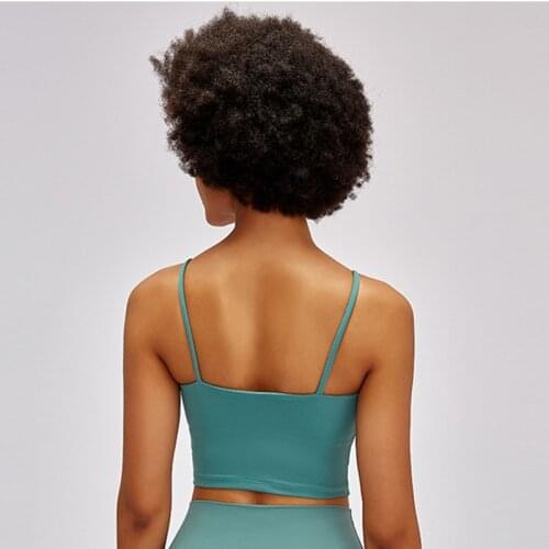 Yoga Fitness Sports Bra Workout Sexy Sports Bra With Chest Pad Gathers Stereotypes Vest-type Receiving Breasts Gym Suspenders