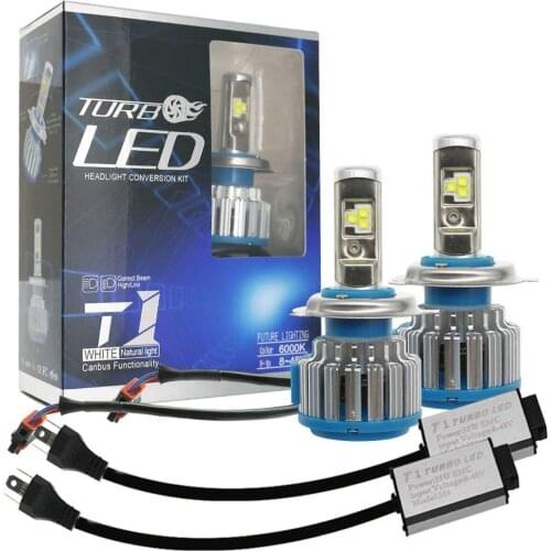 Pair Turbo 55W H4 H7 Led Car Headlight W/USA Cree Chip H4 H7 H8 H9 H11 H1 9005 9006 DRL Daytime Running Light Canbus Lamp Bulbs