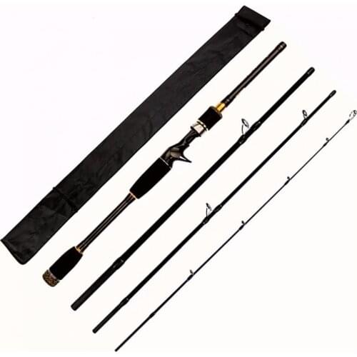 2.7m 4 Section Carbon Fiber Lure Fishing Rod M Power Ultra Light Casting Fishing Pole