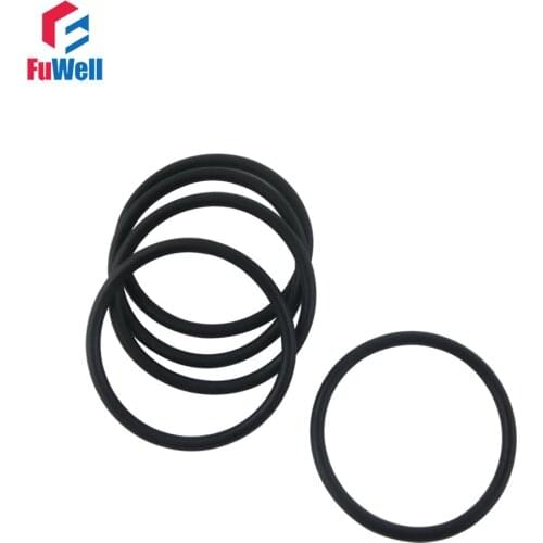 100pcs 3.5mm Thickness O-ring Seal Black Rubber24/25/26/27/28/29/30/31/32/33/34mm OD NBR O Rings Sealing Gaskets Washers