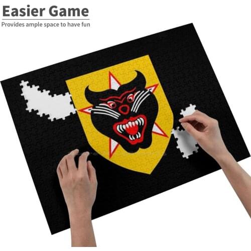 Vietnamese Rangers Snarling Panther Emblem Gift 300 500 1000 Pcs Jigsaw Puzzle For Adult Kids Game Toy Gift Vietnamese Rangers