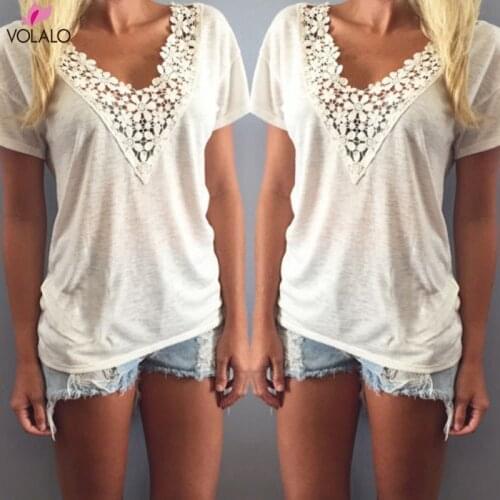 VOLALO Collar Blouses