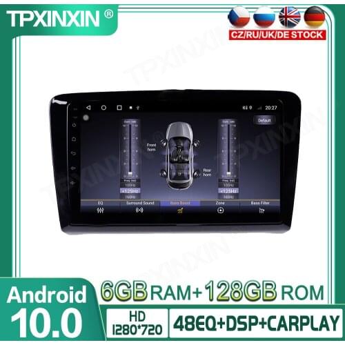 128G Android 10 For Volkswagen Santana 2012-2017 Car Multimedia Player GPS Navigation Headunit Radio Audio Stereo Tape Recorder