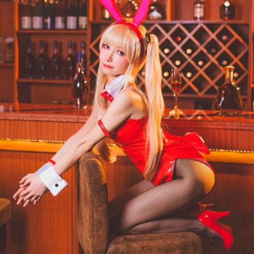 2020 Anime Sexy Bunny Girl Eriri Spencer Sawamura Cosplay How To Raise A Boring Girlfriend Synthetic Cosplay Costumes