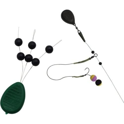 3Set = 18PCS carp fishing naked chod bead round impact bead helicopter helicopter plug plug bead for running rig fishing tackle