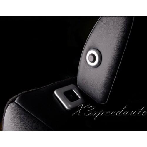 Free Shipping Chromed 4PCS Rear Seat Adjustment Box Trim For Ford Edge 2015 2016 2017