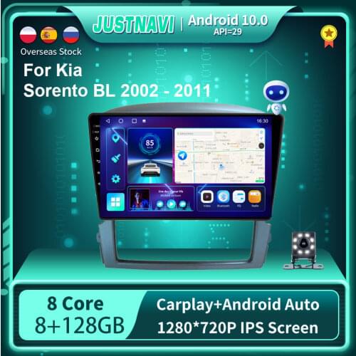 Android 10.0 Car Radio Multimedia Player For Kia Sorento BL 2002-2008 Auto Accessories GPS WIFI Bluetooth Stereo No 2 din DVD 9"