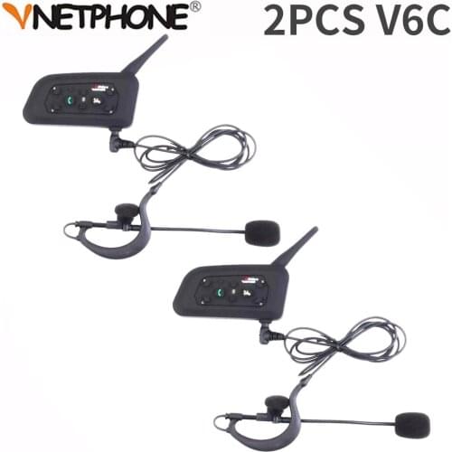 Vnetphone V6C New 1200M Football Referee Arbitration Earhook Bluetooth Intercom Monaural Earphone Headset Headphone Kit * 2 Pcs