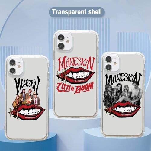 Maneskin Damiano David Phone Case Transparent For Xiaomi Mi Max Note 3 A2 A3 8 9 9T 10 Lite Pro Ultra transparent luxury funda