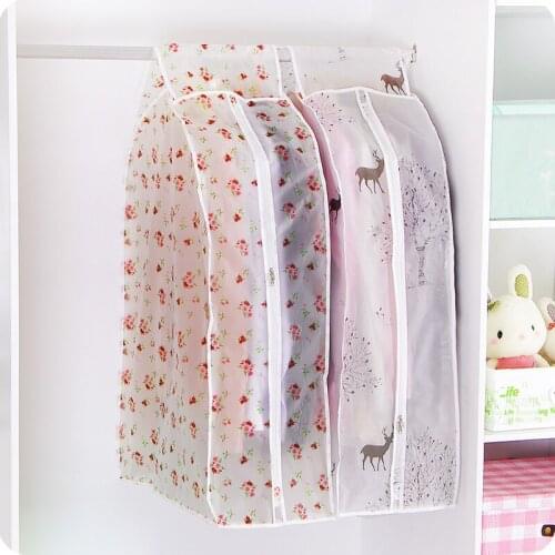 Transparent Clothes Cover for Garment Suit Coat Cloth Stereoscopic Large Clothing Cover Case Organizer Bag