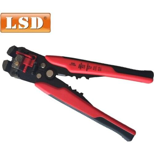 Dual color LS-A328 multi-function 3 in 1 automatic wire stripper crimping pliers cable cutter combination plier