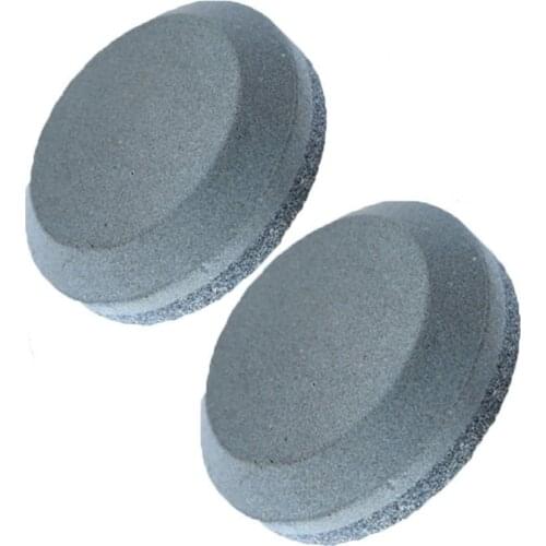 2PCS Double Sided Dual Grit Puck Sharpening Stone Axe/Knife/Tool/Blade MultiPurpose Sharpener