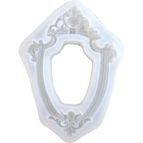 Handmade Photo Frame Resin Mold Silicone Picture Frame Fondant Candy Chocolate Resin Mold Art Craft Tools X4YA