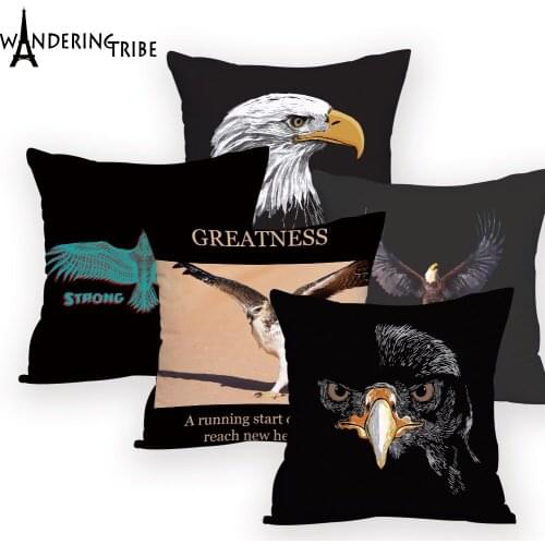 Eagle Cushion Covers Pillow Covers Decorative Designer Cushions Cover Letter Pillow Cover Decorative Living Room Designs