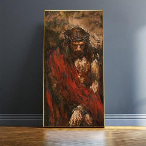 Jesus Christ Hd Printed Pictures Wall Artwork Watercolor Pieces Modular Poster and Prints Canvas Painting for Living Room