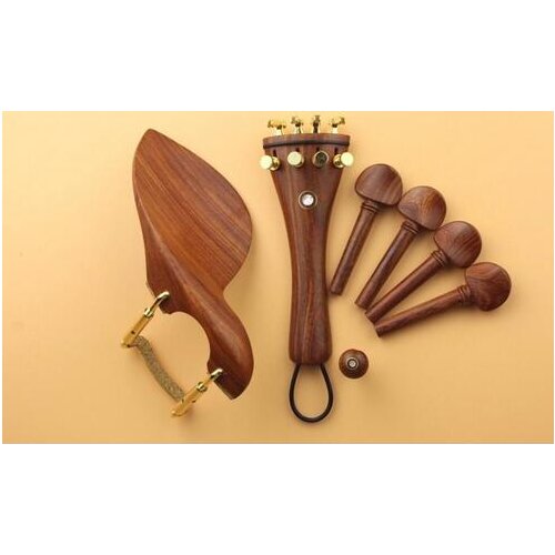 New high quality rose wood violin parts 4/4 full size, fixed Screw Fine tunersTail rope