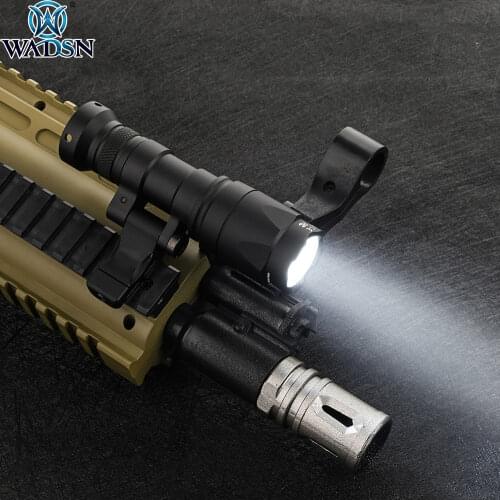 Softair Surefir M300 M340A Flashlight Tactical Hunting Weapon Airsoft Armas Scout Light with Side Mount Fit Mlok Keymod Rail