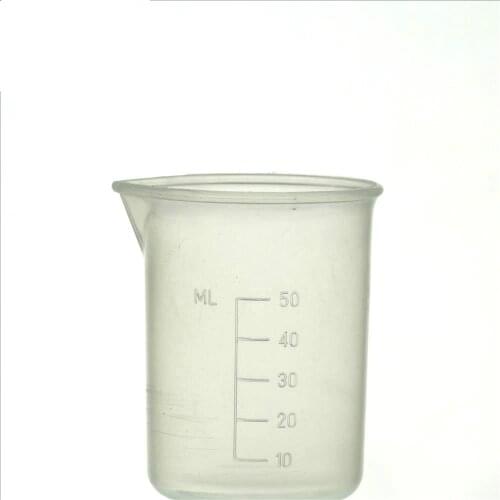 Plastic Beaker 50ml with Scale Chemical Experiment Consumables