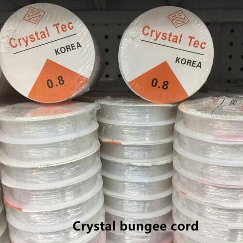 Transparent Plastic Crystal Wire Beading Stretch Cords Elastic Line Handmade DIY Jewelry Bracelet Making String Accessories