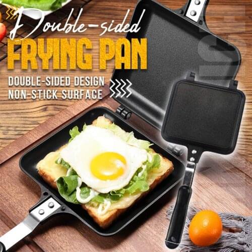 Sandwich Mold Waffle Easy Clean Kitchen Tool Bread Barbecue Plate Toast Frying Pan Home Double Side Non-stick Aluminum Alloy
