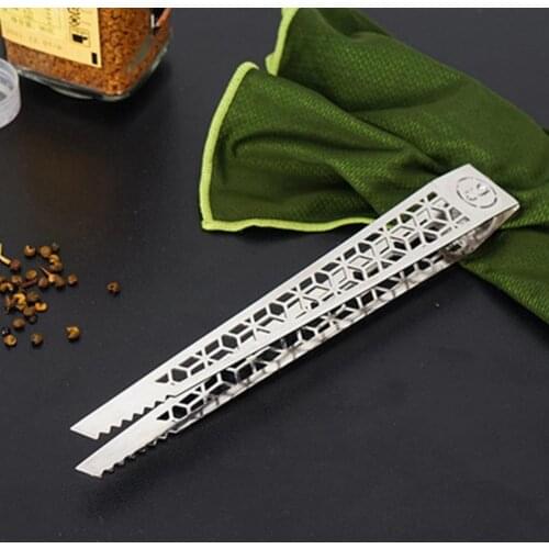 Food Tongs Kitchen Utensils Buffet Cooking Tool Heat Resistance Bread Clip Pastry Clamp Outdoor Sports Camping Cooking Accessory