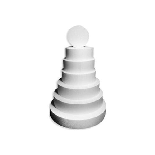 Styrofoam Round Utility Cake 14 Cm Diameter paintable decorative objects декоративные предметы под роспись