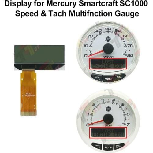 Dashboard LCD Display for Mercury Smartcraft SC1000 Speedometer Tachometer Multifunction Gauge