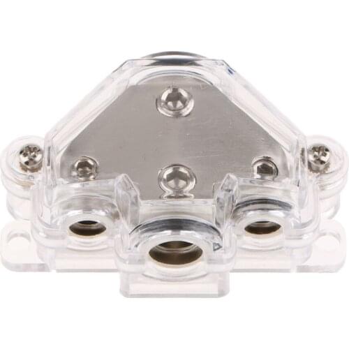Universal Car Power/Ground Cable Splitter Distribution Block 1 In 3 Out