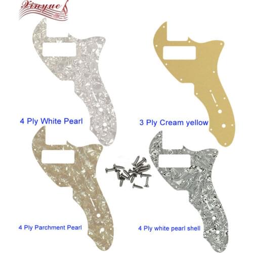 Pleroo Guitar Parts For P90 12 hole screws US Tele 69 Thinline Guitar Pickguard Scratch Plate
