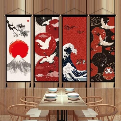 Personality Japanese Wall Hanging Tapestry Cloth Printed Tapestry Bedroom Hanging Table Cloth Wall Hanging Decoration LF487