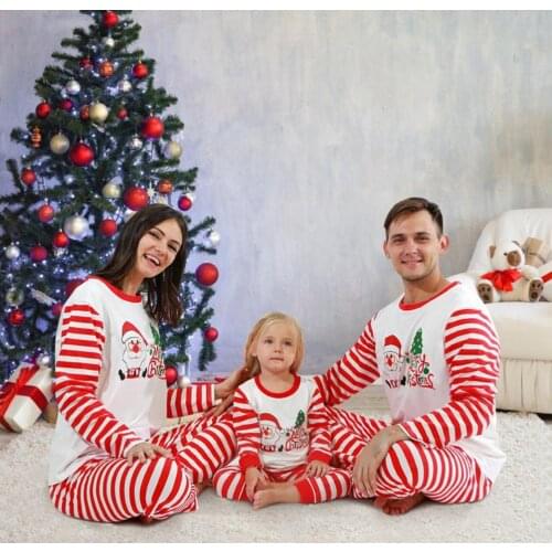 Womens Xmas Pajamas Set 2020Autumn Warm Casual Cotton Long Sleeve Pullover Tops T-Shirt Pant Two Pieces Set Christmas Homewear