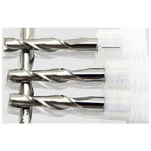 2 flute sparil endmill bits and 2 Flutes Ball Nosed End Mills, Carving Router Bits,3D Relief on Wood