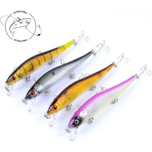 4Pcs/Lot Fishing Lures 12.5cm/12.4g Minnow Lure 4 Color Select High Quality Hard Bait Crankbait Wobbler Fishing Tackle Wholesale