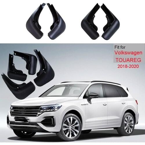 Car Modified Mud Flaps for VW Touareg 2018-2020 Decorative Mudguards Sand-proof Vehicle Parts Accessories 1 Set for Sale