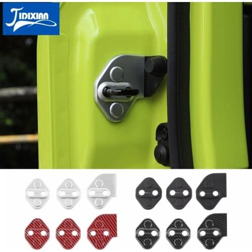 MOPAI Car Stickers for Suzuki Jimny JB74 Car Car Door Lock Decorative Cover for Suzuki Jimny 2019+ Accessories