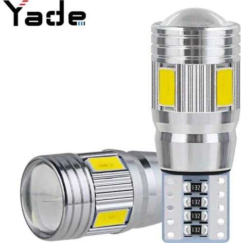 Automotive LED T10 5730 5630 6smd decoding width indicator w5w license plate lamp reading lamp