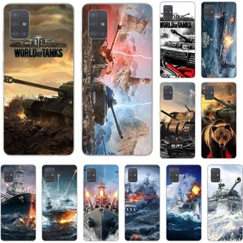 World Of Tanks Warships Soft TPU Phone Case For Samsung A71 A41 A31 A10 A42 A21S A72 A52 A51 A11 A50 A70 A20e A30 A40 A12 Cover