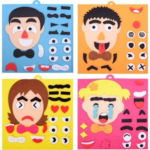 Montessori Preschool Imagination Creativity Developing DIY Handmade Cartoon Educational Learning Art Craft Toddler Boy Girl Gift