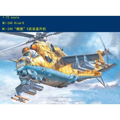 Hobby Boss MODEL 1/72 87220 Mi-24V Hind-E fighter plane plastic model kit hobbyboss
