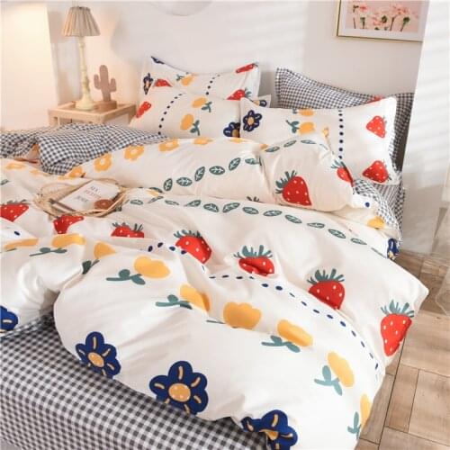 King Size Bed Sheets 2 People' Bed Adornment...bedding Set Queen Size Duvet Sheath Bed Cover Set Nordic Double
