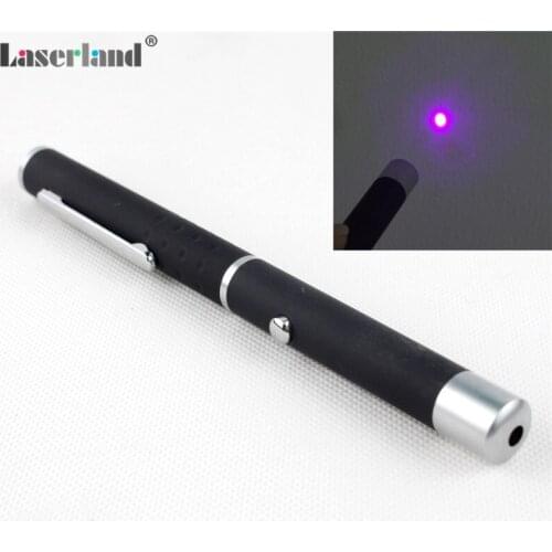 5mW 405nm Violet Blue Laser Pointer Pen Glow Threads T-shirt UV Lighting Tester Class 3R Safety Standard EU