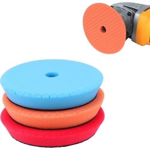 LEEPEE Car Polishing Kit 6 Inch Car Polish Buffing Pad 5Pieces/set Sponge Foam Pads Waxing Sponge Abrasive Disc