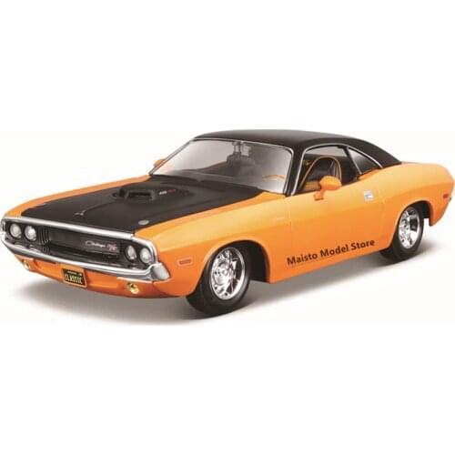Maisto 1:24 Modified version 1970 Dodge Challenger R/T Highly-detailed die-cast precision model car Model collection gift