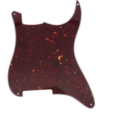 Musiclily 4 Hole Guitar Strat Pickguard Blanks Material for Stratocaster Style Guitar Custom, 4Ply Tortoise Shell