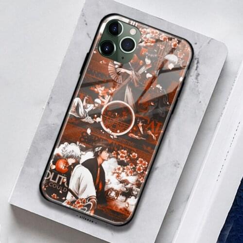 Sakata Gintoki Takasugi Shinsuke Soft Silicone Glass For iPhone SE 6s 7 8 Plus X XR XS 11 Pro Max Phone Case Cover Shell