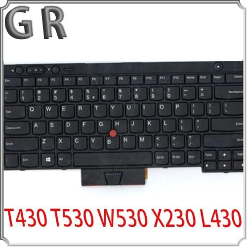 New Original keyboard For Lenovo Thinkpad T430 T530 W530 X230 L430 laptop keyboard EUA FRU 04X1345 04Y0595 04Y0520 04Y0632
