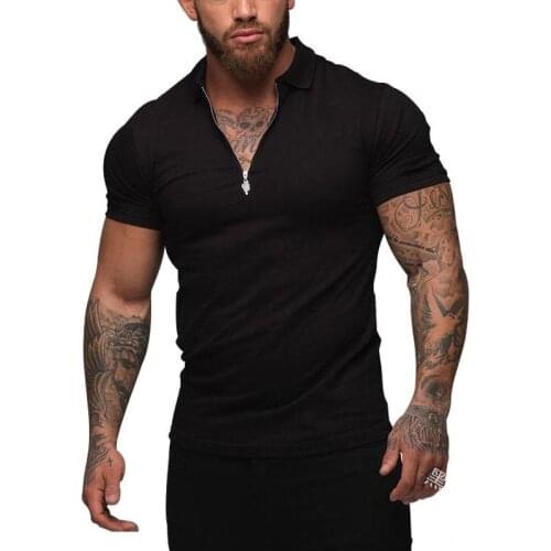 QNPQYX New Man Fashion Polo Shirt Casual Fashion Plain Color Short Sleeve High Quality Slim Polo Shirts Men Fitness Polo homme