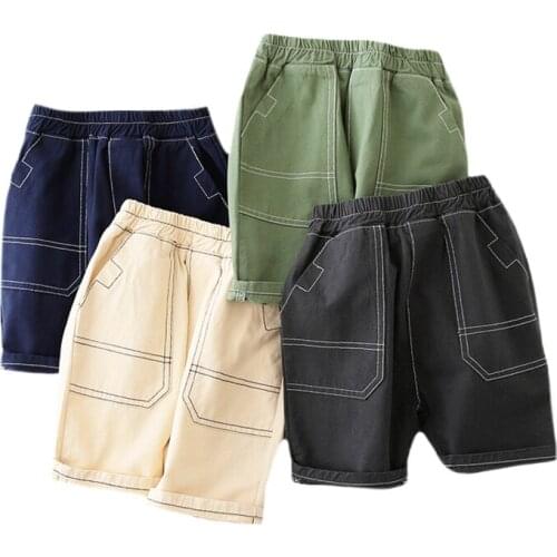 New Childrens Shorts For Boys Childrens Clothing Casual Shorts Cotton Breathable Baby Boy Clothes Trousers 2-10Years