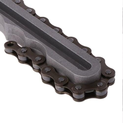 Adjustable Car Engine Oil Filter Chain Grip Wrench Spanner Remover Tools Plier QW